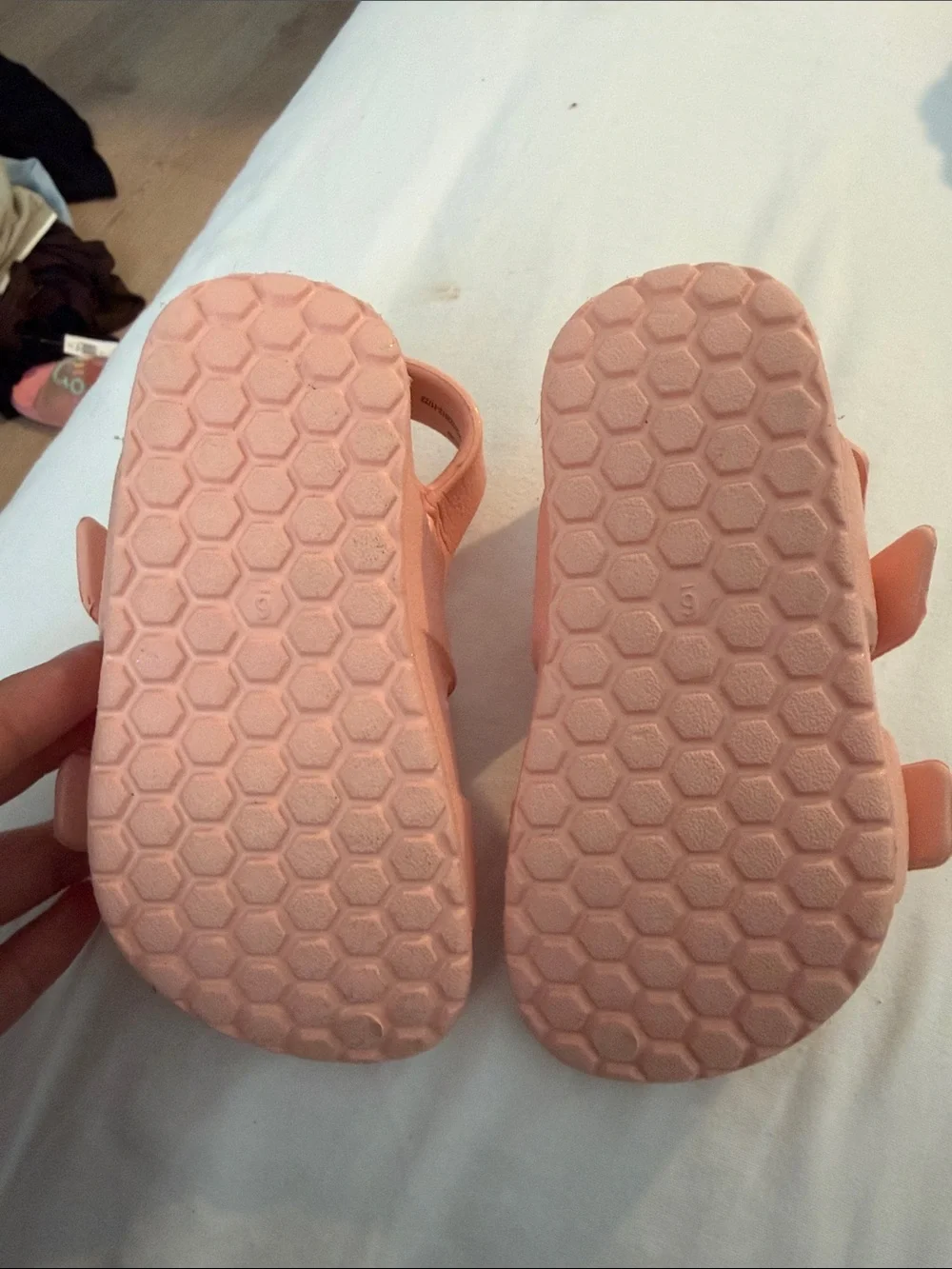 Cat & Jack Peach Glitter Jelly Sandals for Kids